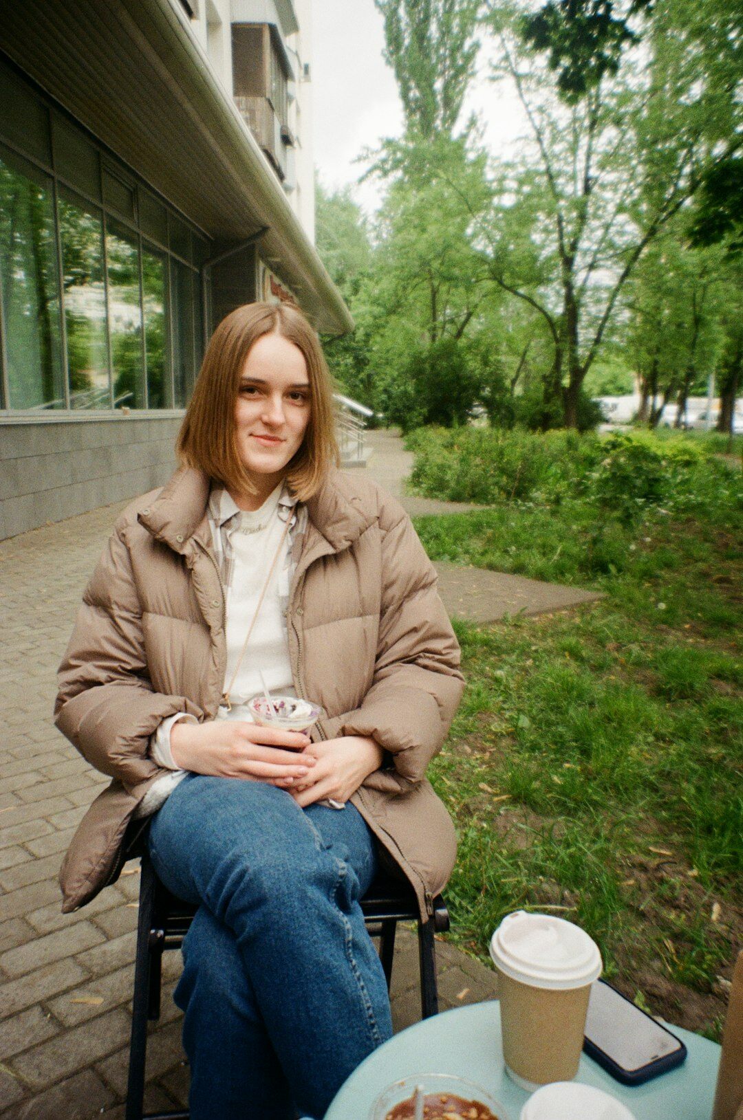 Portrait of a Scandinavian female journalist smiling outdoors